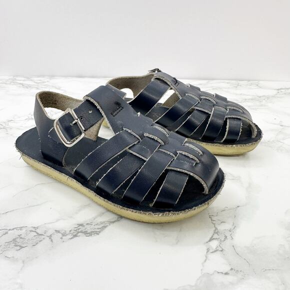 Salt Water Sandals by Hoy Other - Hoy‎ Shoe Toddler Boys Size 7 Navy Blue Fisherman Style Sandals Water Shoes